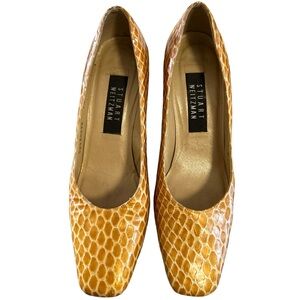 Stuart Weitzman vintage yellow shoes